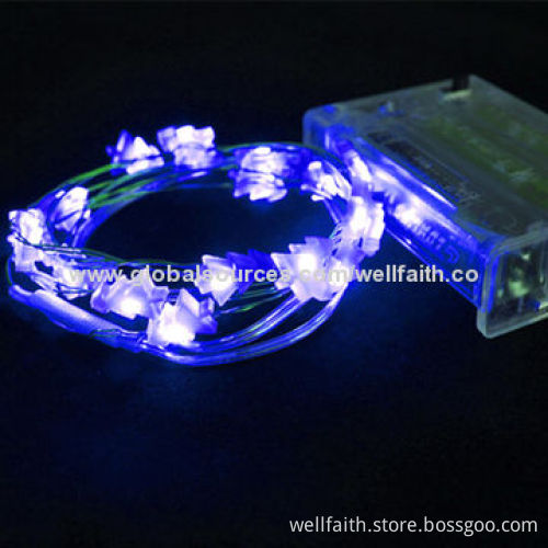 Tiny LED lights on ultra thin copper or silver wire